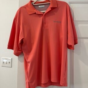 Columbia PFG perfect cast polo coral size small